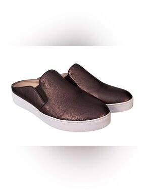 Vionic Dakota Metalic Brown Slip on Mules Sneakers Womens Size 9